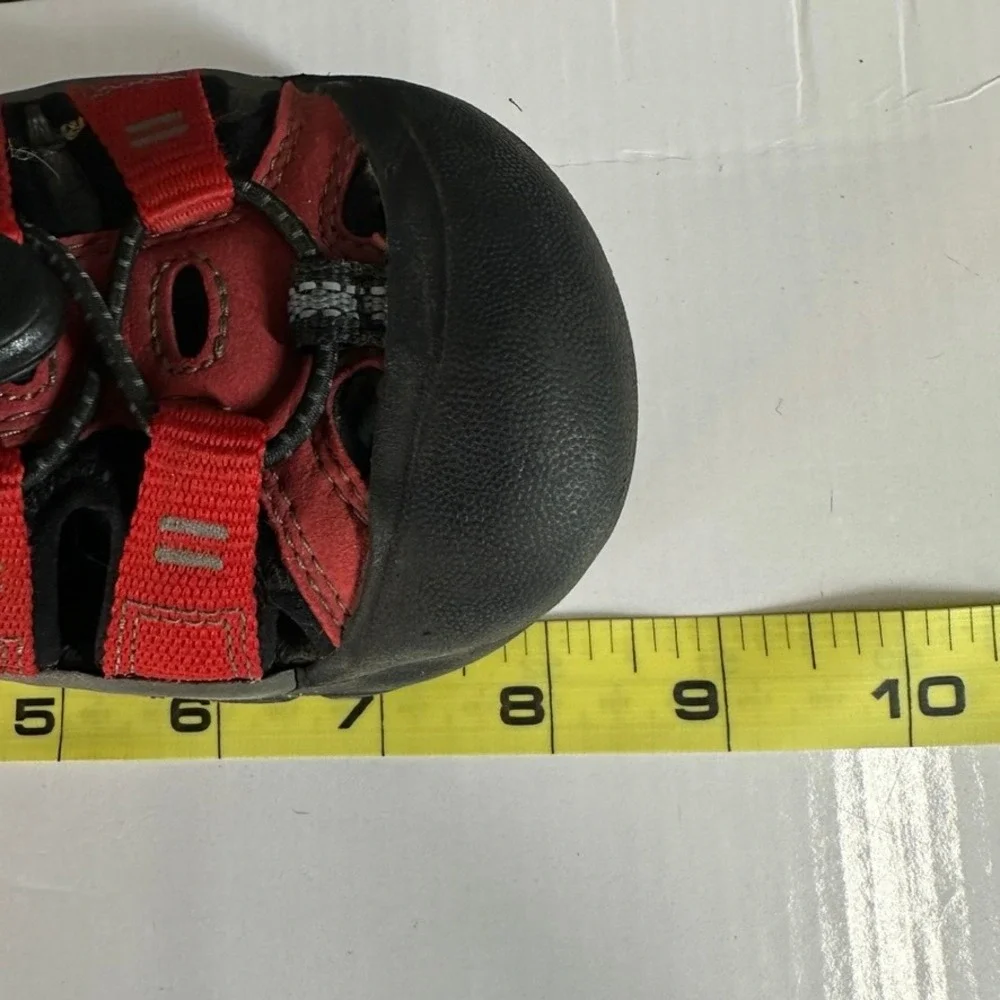 Keen Newport H2 Kids Red Black Waterproof Hiking Water Sandals Shoes Sz 1